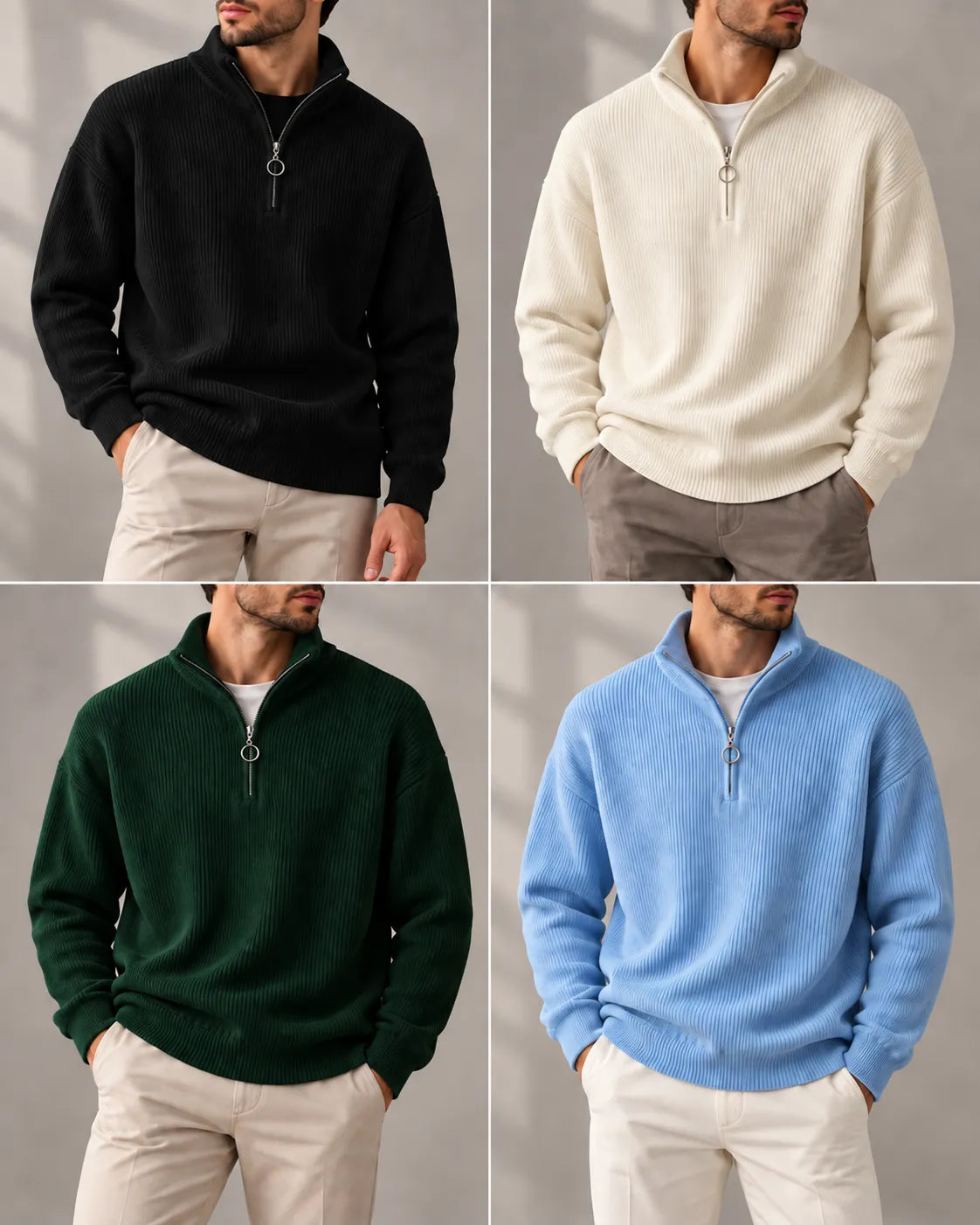 Kıyafet Bayi 4’lü Slim Fit Triko Seti